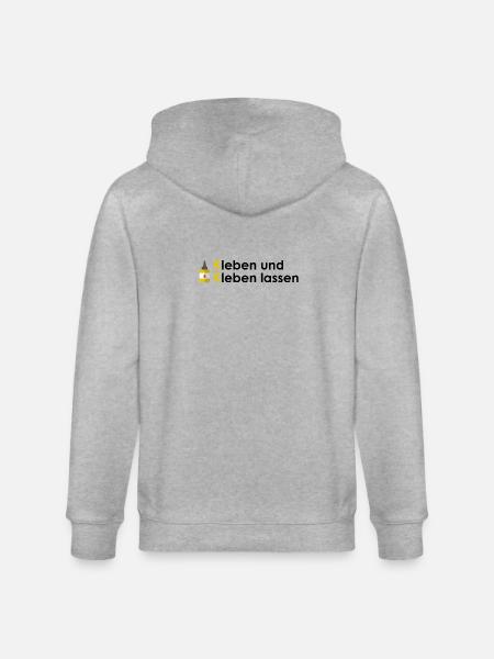 Kleben und Kleben lassen - Stanley/Stella Unisex Bio-Kapuzenjacke CULTIVATOR - Grau meliert