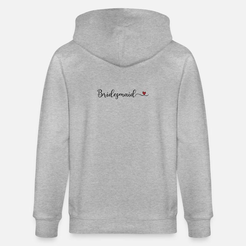 Brautjungfer - Stanley/Stella Unisex Bio-Kapuzenjacke CULTIVATOR  - Grau meliert