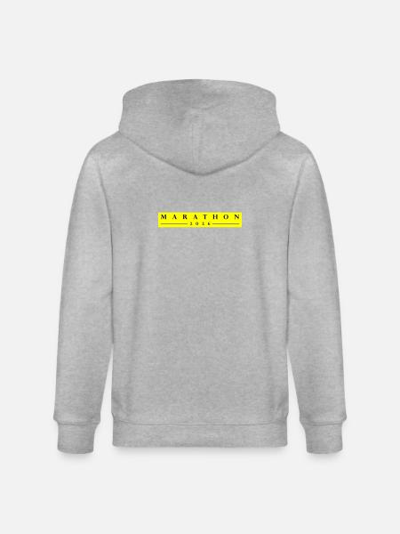 Marathon 2026 - Stanley/Stella CULTIVATOR  Unisex Organic Hooded Jacket - heather grey