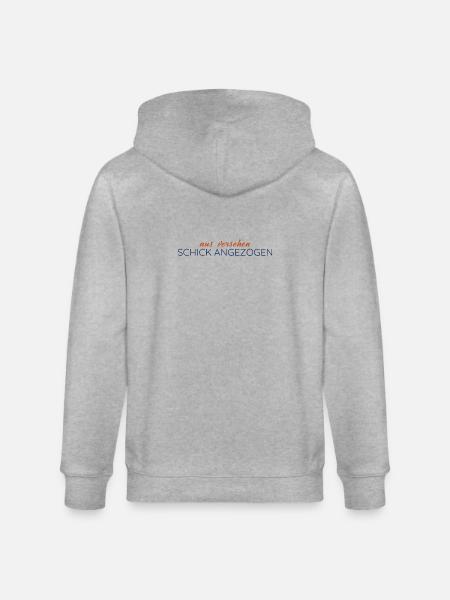 Aus Versehen schick angezogen – Statement - Stanley/Stella Unisex Bio-Kapuzenjacke CULTIVATOR - Grau meliert