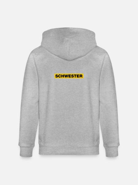 Schwester - Stanley/Stella Unisex Bio-Kapuzenjacke CULTIVATOR - Grau meliert