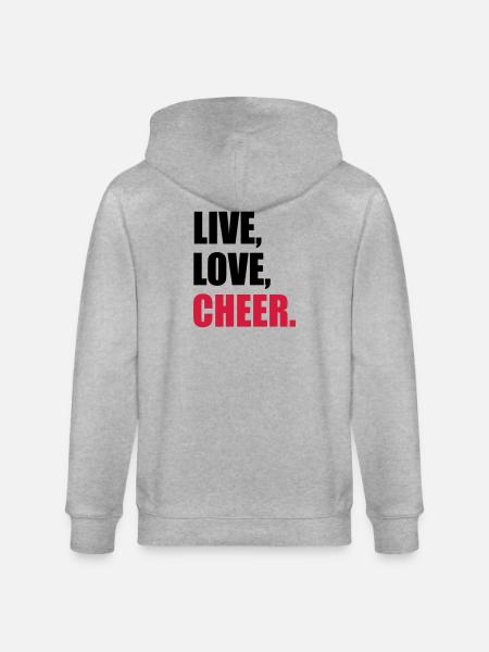 cheerleader - Stanley/Stella CULTIVATOR  Unisex Organic Hooded Jacket - heather grey