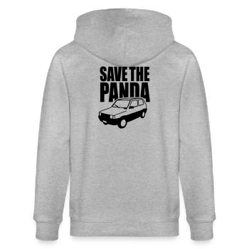 Enregistrez le panda - Veste à capuche bio CULTIVATOR Stanley/Stella Unisexe - gris chiné - Dos - Luana (180cm)