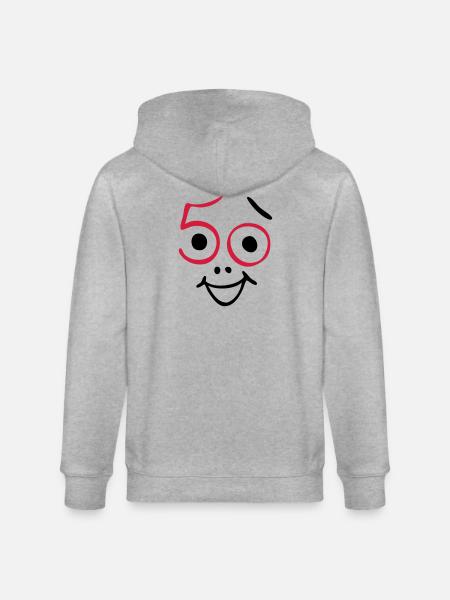 50 ans et toujours frais! - Veste à capuche bio CULTIVATOR Stanley/Stella Unisexe - gris chiné