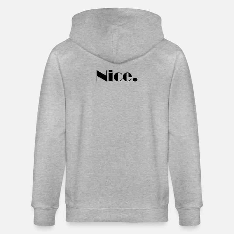 Nice Nice Mega Nice - Veste à capuche bio CULTIVATOR Stanley/Stella Unisexe - gris chiné