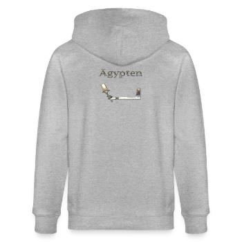 Ägypten 79 - Stanley/Stella Unisex Bio-Kapuzenjacke CULTIVATOR  - Grau meliert - Hinten - Luana (180cm)
