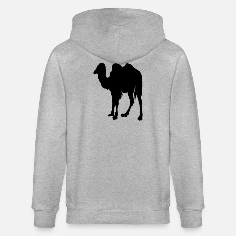 Kamel, Kamel - Stanley/Stella Unisex Bio-Kapuzenjacke CULTIVATOR  - Grau meliert