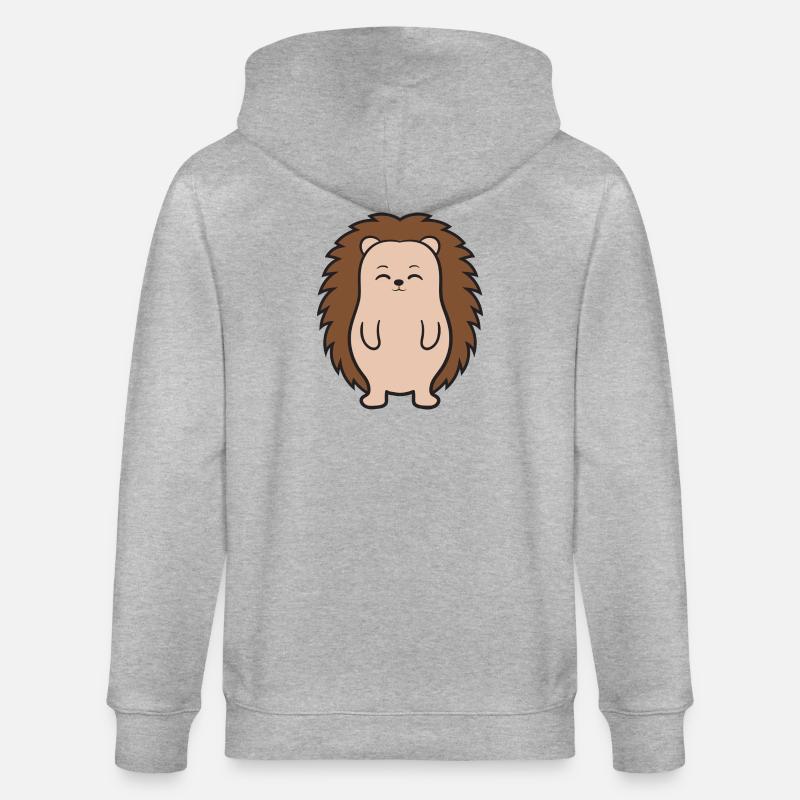 Hérisson - Veste à capuche bio CULTIVATOR Stanley/Stella Unisexe - gris chiné