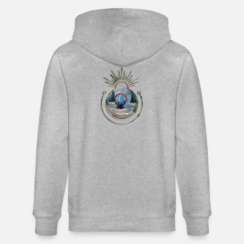 Dans le cocon sur la plage - Veste à capuche bio CULTIVATOR Stanley/Stella Unisexe - gris chiné
