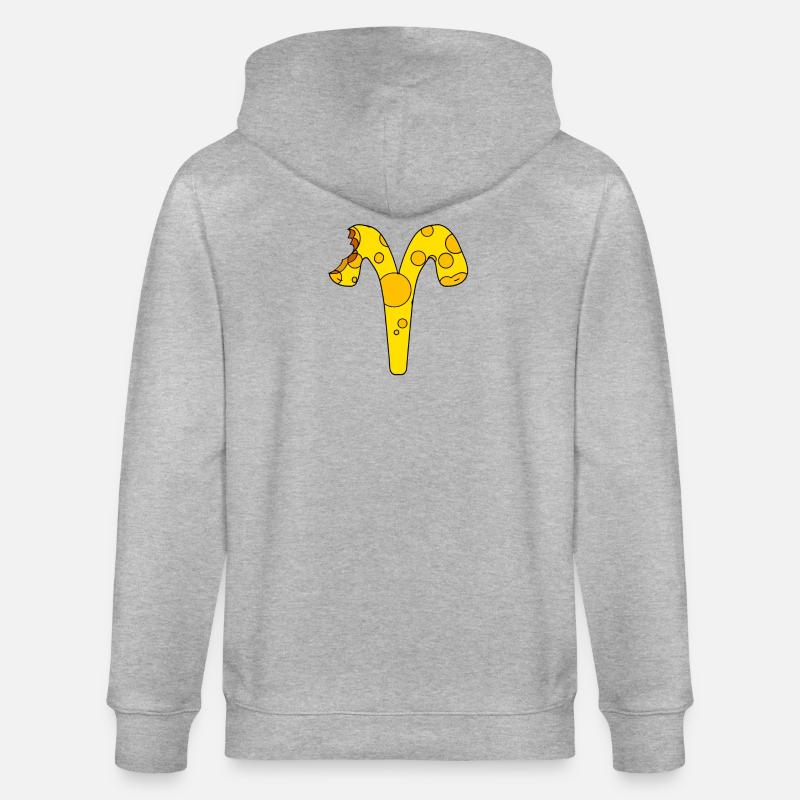 Sternzeichen Widder - Stanley/Stella Unisex Bio-Kapuzenjacke CULTIVATOR  - Grau meliert