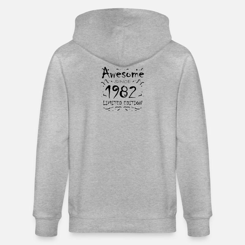 1982 - Né en 1982 - Veste à capuche bio CULTIVATOR Stanley/Stella Unisexe - gris chiné
