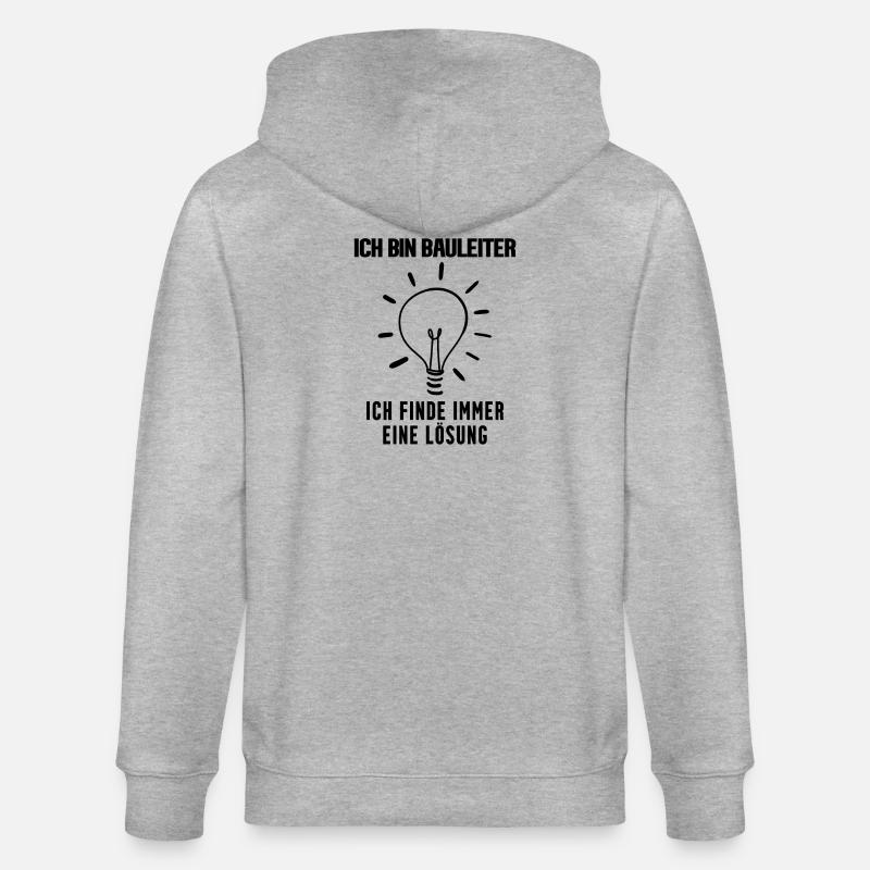Bauleiter - Stanley/Stella Unisex Bio-Kapuzenjacke CULTIVATOR  - Grau meliert