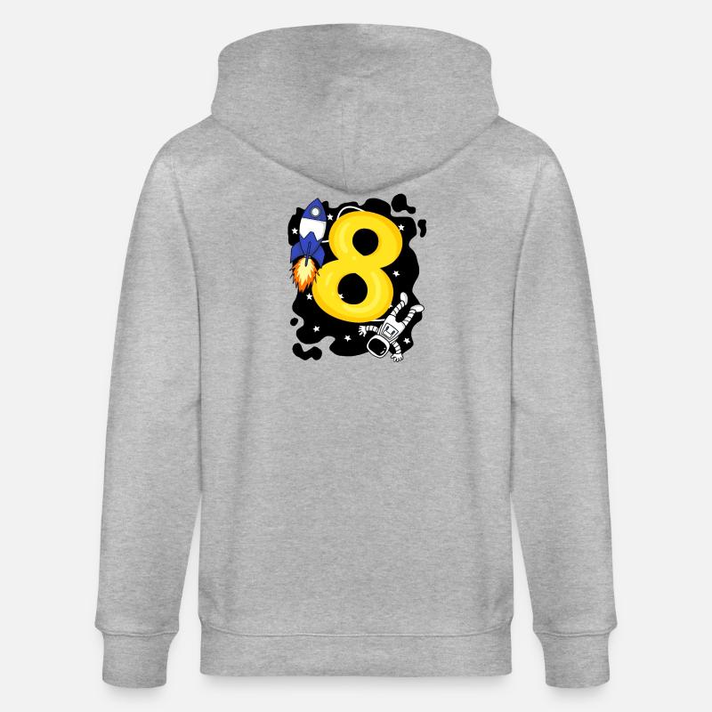 Garçon de 8 ans - Veste à capuche bio CULTIVATOR Stanley/Stella Unisexe - gris chiné