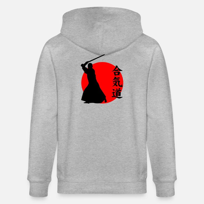 Aikido - Stanley/Stella CULTIVATOR  Unisex Organic Hooded Jacket - heather grey