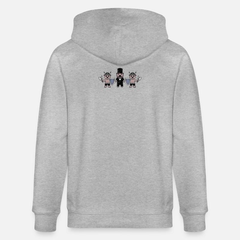 Groom Security Vikings - Veste à capuche bio CULTIVATOR Stanley/Stella Unisexe - gris chiné