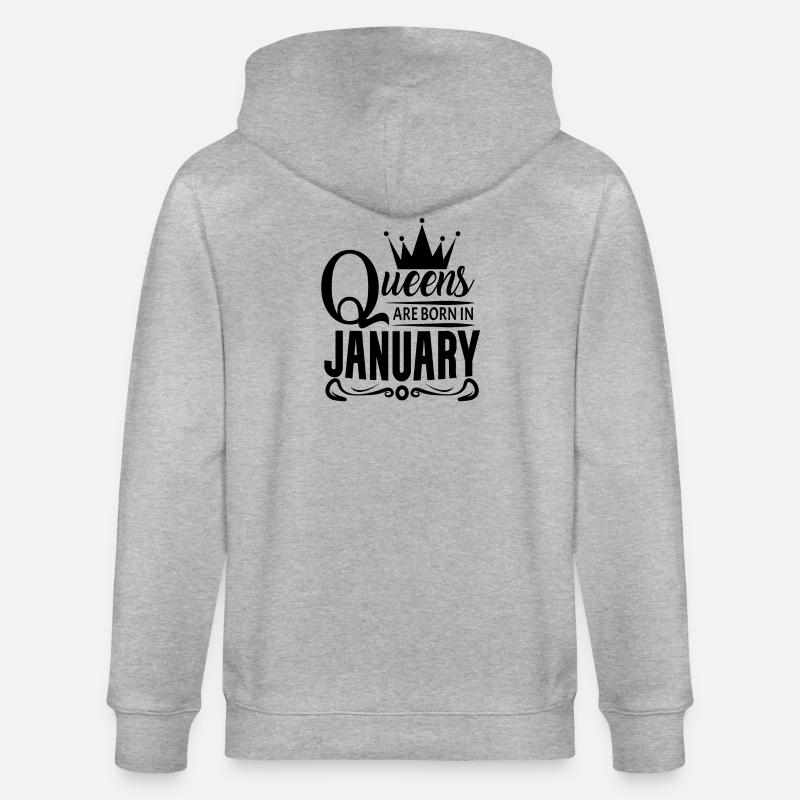 Mois de naissance Janvier - Veste à capuche bio CULTIVATOR Stanley/Stella Unisexe - gris chiné