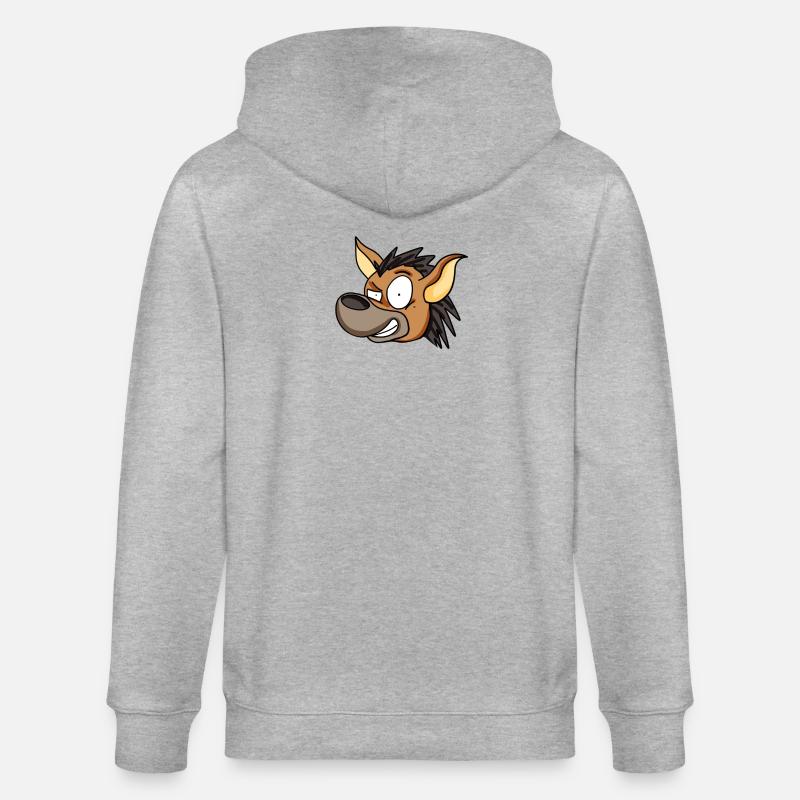 Hyäne - Stanley/Stella Unisex Bio-Kapuzenjacke CULTIVATOR  - Grau meliert