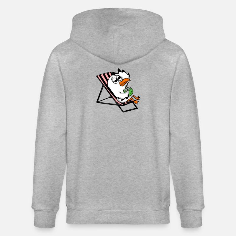 Mouette - Veste à capuche bio CULTIVATOR Stanley/Stella Unisexe - gris chiné