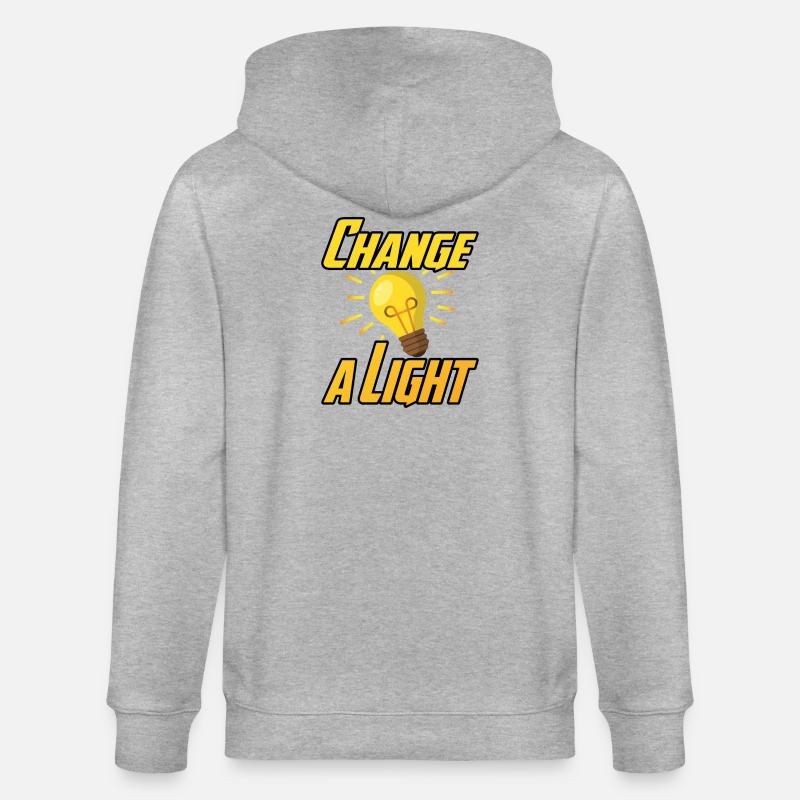 Change a Light - Stanley/Stella Unisex Bio-Kapuzenjacke CULTIVATOR  - Grau meliert