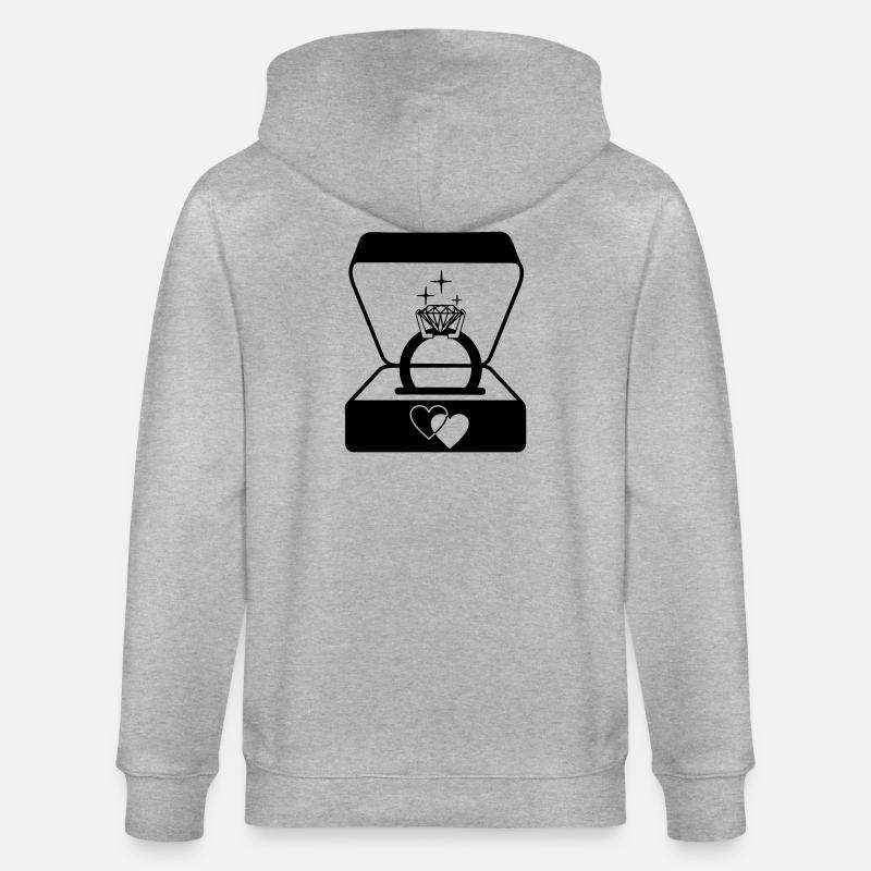 Juwelier Ehering in Box - Stanley/Stella Unisex Bio-Kapuzenjacke CULTIVATOR  - Grau meliert