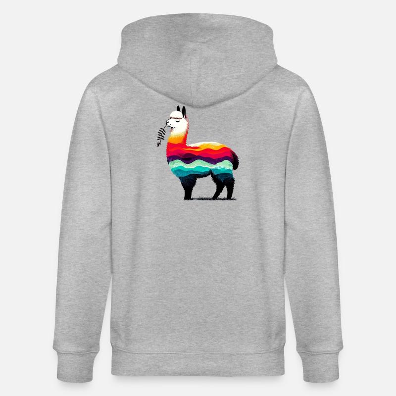 Alpaga - Veste à capuche bio CULTIVATOR Stanley/Stella Unisexe - gris chiné