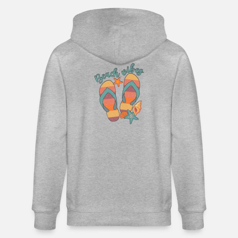 Ambiance de plage - Veste à capuche bio CULTIVATOR Stanley/Stella Unisexe - gris chiné