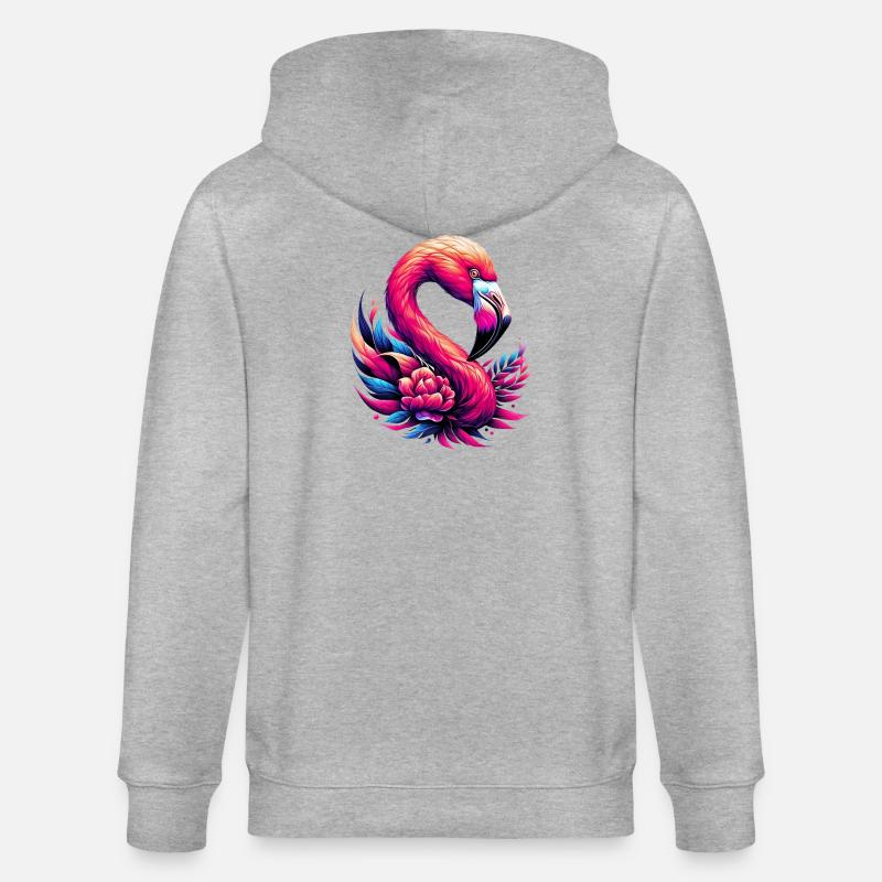 Flamant - Veste à capuche bio CULTIVATOR Stanley/Stella Unisexe - gris chiné