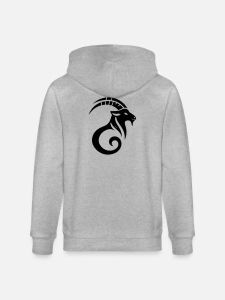 Capricorn 2 - Stanley/Stella CULTIVATOR  Unisex Organic Hooded Jacket - heather grey