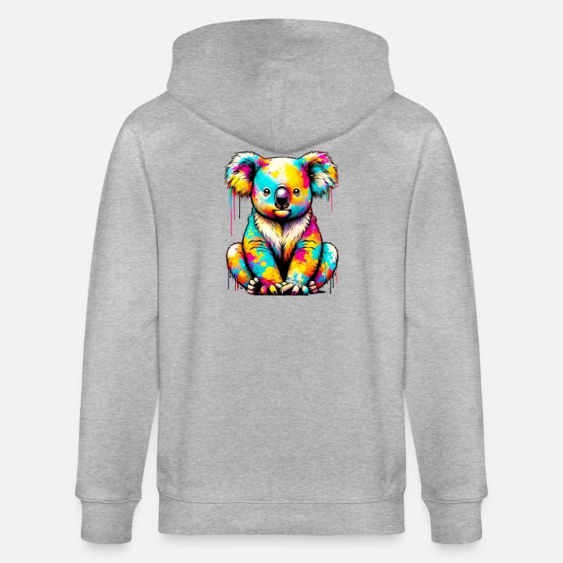 Koala - Veste à capuche bio CULTIVATOR Stanley/Stella Unisexe - gris chiné