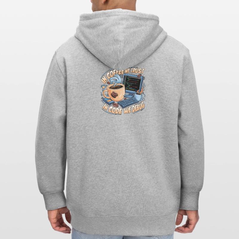 KaffeeCode Debug: In Code Wir Debuggen Stanley/Stella Unisex Bio-Kapuzenjacke CULTIVATOR 
