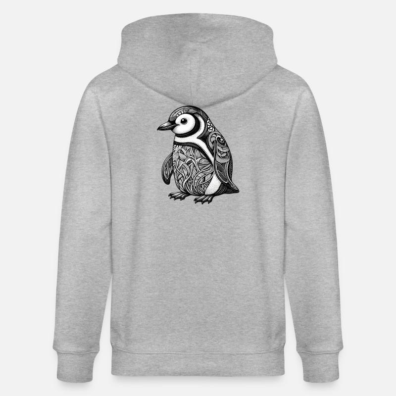 Pingouin - Veste à capuche bio CULTIVATOR Stanley/Stella Unisexe - gris chiné