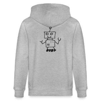Robot - Veste à capuche bio CULTIVATOR Stanley/Stella Unisexe - gris chiné - Dos - Luana (180cm)