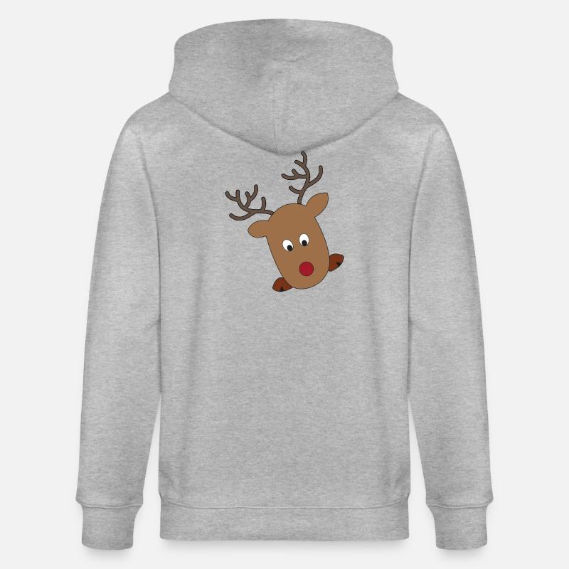 Noël - Veste à capuche bio CULTIVATOR Stanley/Stella Unisexe - gris chiné