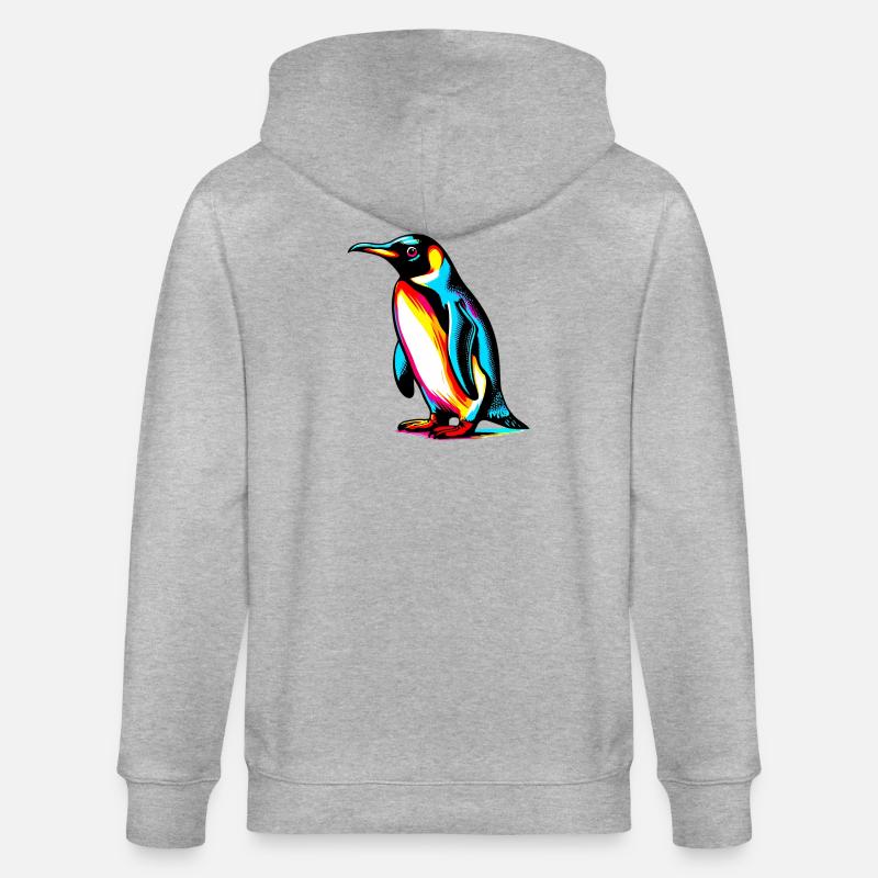 Pingouin - Veste à capuche bio CULTIVATOR Stanley/Stella Unisexe - gris chiné