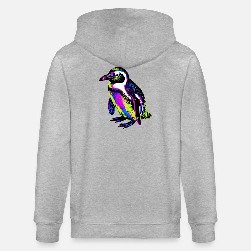 Pingouin - Veste à capuche bio CULTIVATOR Stanley/Stella Unisexe - gris chiné
