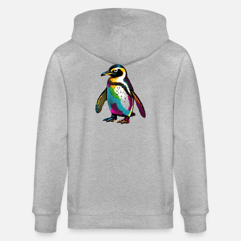 Pingouin - Veste à capuche bio CULTIVATOR Stanley/Stella Unisexe - gris chiné