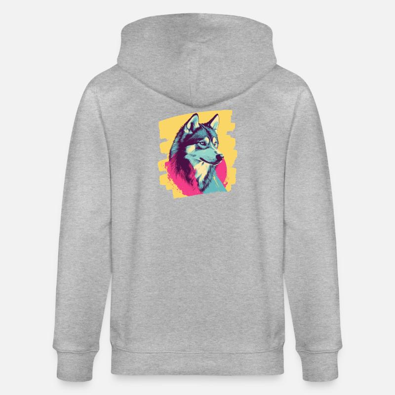 Rauque - Veste à capuche bio CULTIVATOR Stanley/Stella Unisexe - gris chiné