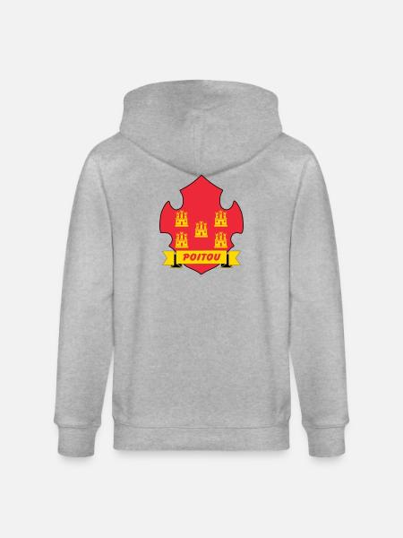 Poitou - Stanley/Stella CULTIVATOR Unisex Organic Hooded Jacket - heather grey
