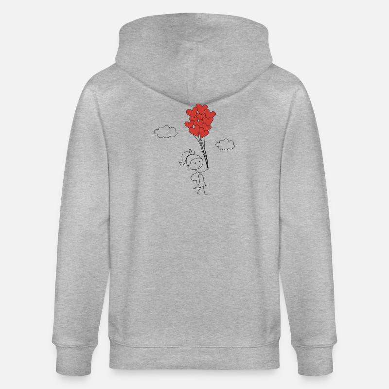 Süßes Mädchen - Stanley/Stella Unisex Bio-Kapuzenjacke CULTIVATOR  - Grau meliert