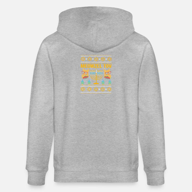 Hanoukka Hanoukka Hanoukka - Veste à capuche bio CULTIVATOR Stanley/Stella Unisexe - gris chiné