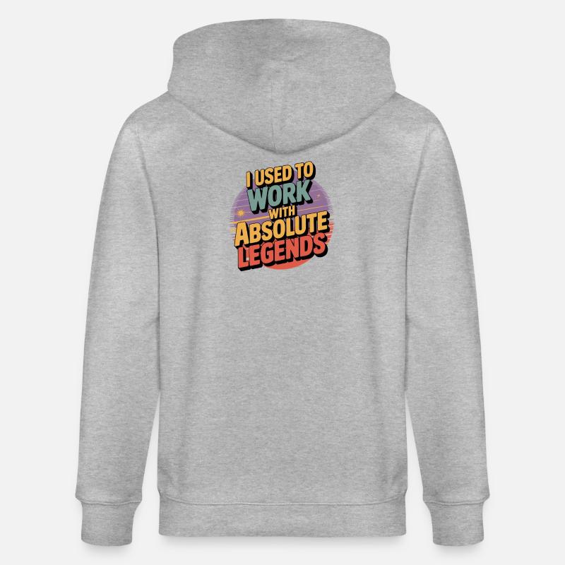 J’avais l’habitude de travailler avec Legend - Veste à capuche bio CULTIVATOR Stanley/Stella Unisexe - gris chiné