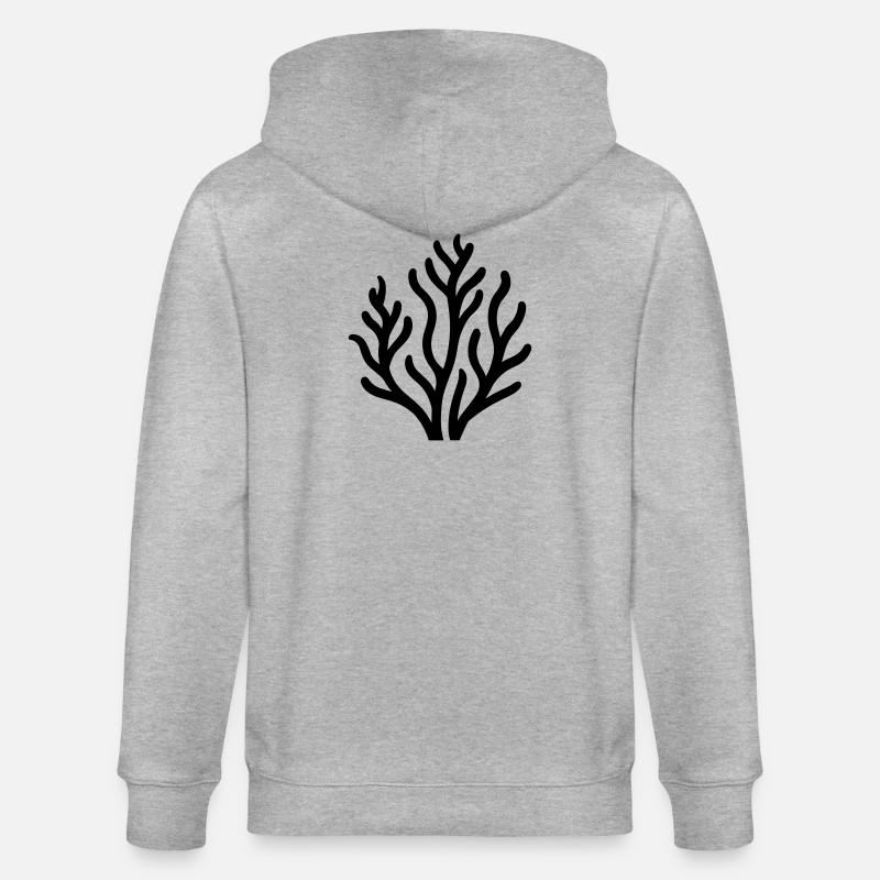 algue - Veste à capuche bio CULTIVATOR Stanley/Stella Unisexe - gris chiné