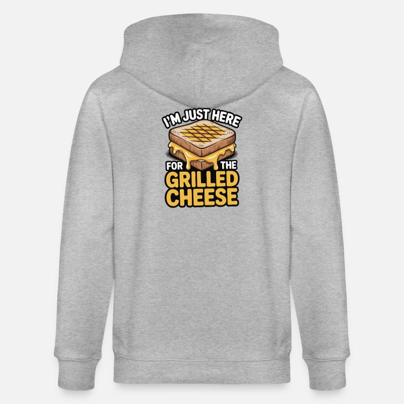 Grilled Cheese Lover - I’m Just Here - Stanley/Stella Unisex Bio-Kapuzenjacke CULTIVATOR  - Grau meliert
