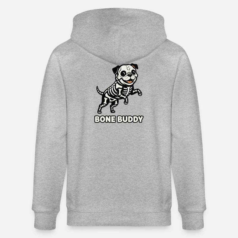 Chien Bone Buddy - Veste à capuche bio CULTIVATOR Stanley/Stella Unisexe - gris chiné
