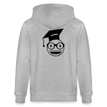 Étudiant nerd - Veste à capuche bio CULTIVATOR Stanley/Stella Unisexe - gris chiné - Dos - Luana (180cm)