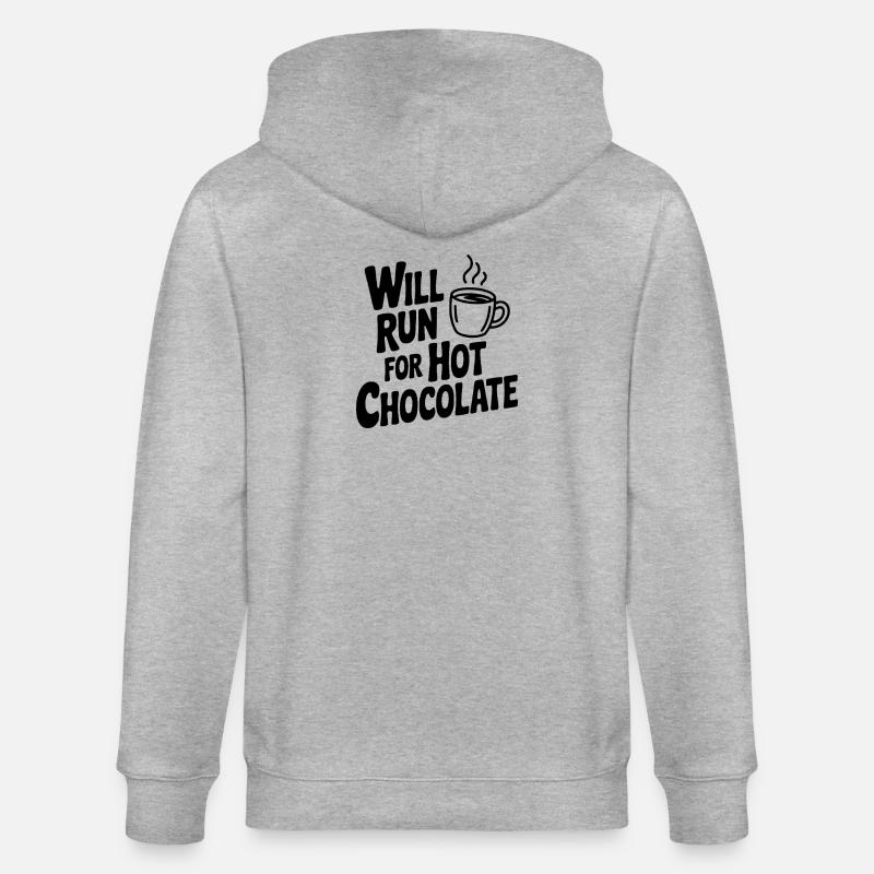 Will Will Hot Chocolate holen - Stanley/Stella Unisex Bio-Kapuzenjacke CULTIVATOR  - Grau meliert