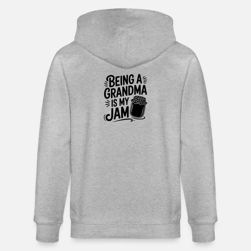 Être grand-mère, c’est mon truc - Veste à capuche bio CULTIVATOR Stanley/Stella Unisexe - gris chiné