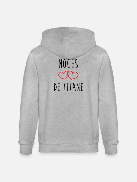 Titanium Wedding 72 Years of Marriage - Stanley/Stella CULTIVATOR Unisex Organic Hooded Jacket - heather grey