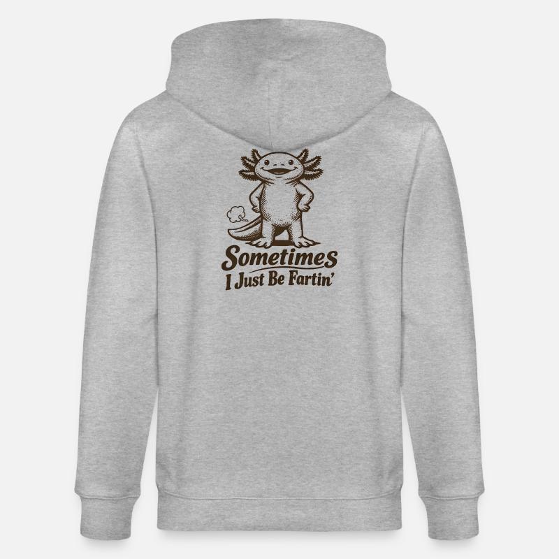 Parfois, je pète simplement. - Veste à capuche bio CULTIVATOR Stanley/Stella Unisexe - gris chiné