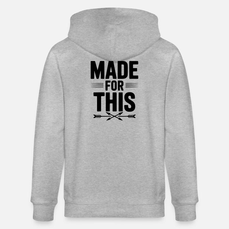 Faits pour ça - Veste à capuche bio CULTIVATOR Stanley/Stella Unisexe - gris chiné